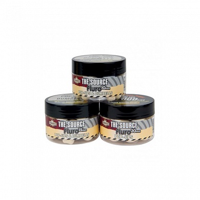 ����� ��������� Dynamite Baits 10 ��. Source White Fluro Pop Ups and dumbells