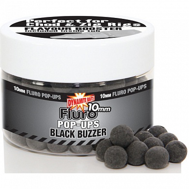 ����� ��������� Dynamite Baits 10 ��. Black Buzzer Fluro + Liquid Booster